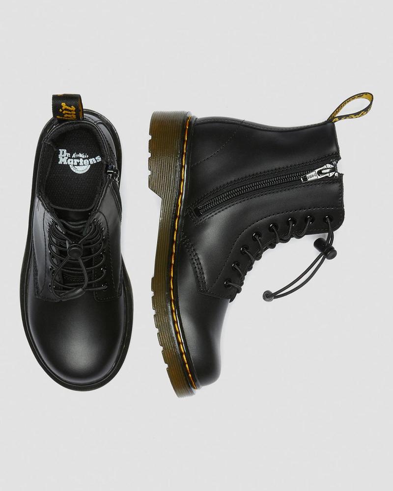 Kids' Dr Martens Junior 1460 Harper Leather Casual Boots Black | AU 659RVD